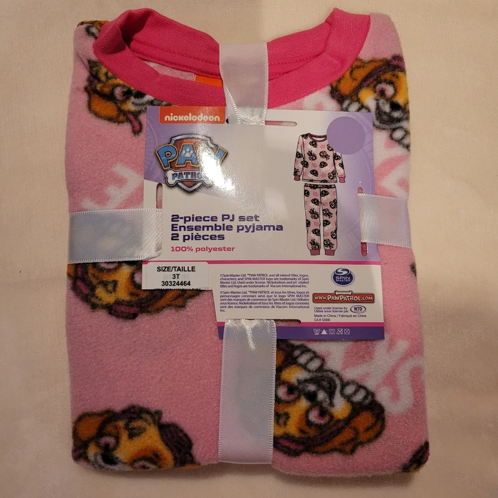 Paw Patrol pink 2 piece Pajama Set Skye - Picture 1 of 3